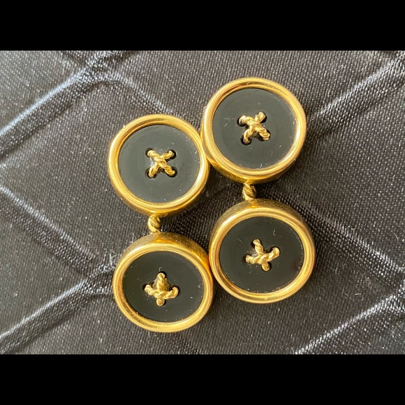 Tiffany & Co. Other - 18k Yellow Gold Tiffany & Co.Onyx Button Cufflinks